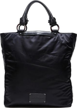 Ferragamo Borsa tote con applicazione logo 1990-2000 - Nero