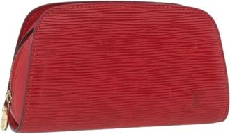 Louis Vuitton Pre-owned Clutches, female, Red, Size: ONE SIZE Pre-owned Dauphine PM Pouch