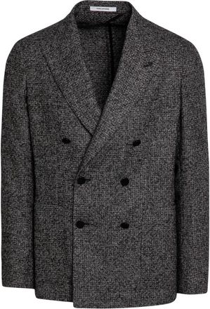 Tagliatore Double-Breasted Jacket Montecarlo - Heren - Blazers - Bruin - L - Wol - Jassen