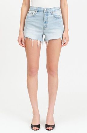 Daze Troublemaker High Waist Denim Cutoff Shorts in Gifted Vintage at Nordstrom, Size 24
