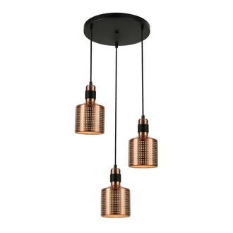 Netlighting Modern Hanging Pendant Copper 3 Light E27