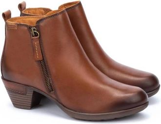 Pikolinos Womens Rotterdam Zip Ankle Boots In Cuero