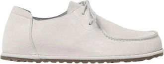 Birkenstock Witte Brogue Casual Loafer Schoenen - Heren - Veterschoenen - Wit - 42 EU - Su&egrave;de - Schoenen