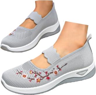 Generic Womens Comfort Walking Shoes Woven Lightweight Breathable Orthopedic Sneakers with Soft Sole Wide Fit Wedge Walking Sneakers Casual Fashion Non Slip W