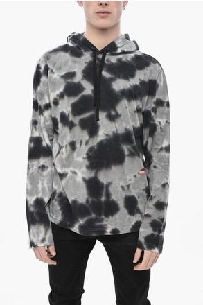 Diesel Tie-Dye Effect Long-Sleeve Hooded T-Shirt T-CRANE-LS size Xxl