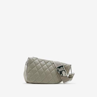 Burberry Medium Shield Quilted Leather Messenger Bag