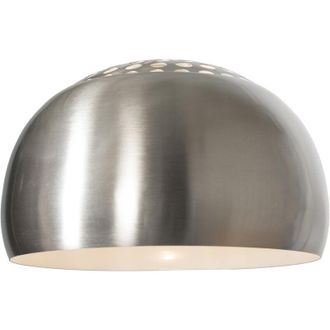 QAZQA Pantalla De Acero Para L&aacute;mpara De Arco Xxl Acero Inoxidable Adecuado Para Led Max. X Watt - Qazqa