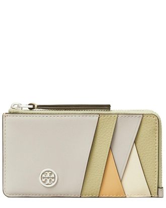 Tory Burch Britten Patent Zip outlets Card Case Mini Wallet Yuzu Yellow Gold