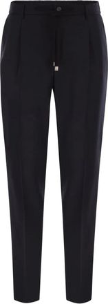 PESERICO Pantaloni con coulisse - Nero