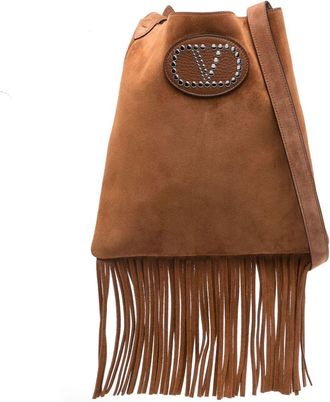 Valentino Garavani Borsa messenger VLOGO - Marrone