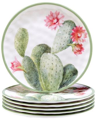 Certified International Desert Beauty Set Of 6 Melamine Salad Plates