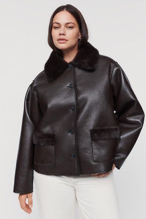 Maeve Reversible Faux Shearling Jacket