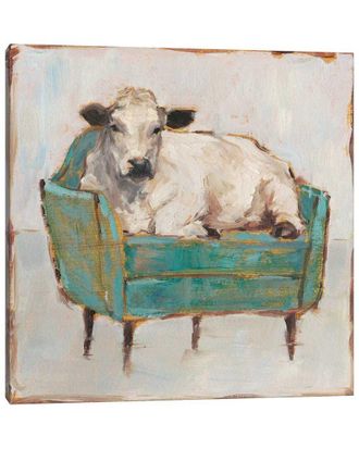 iCanvas Moo-Ving In I By Ethan Harper Wall Art