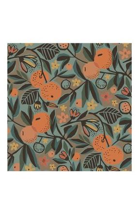 WallPops Clementine Garden Wallpaper in Orange at Nordstrom Rack