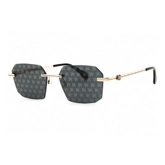 Palm Angels Sunglasses Geometric Rimless, Gold Frame And Green Gradient Lens Peri10Gquartz7654