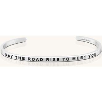 Mantra May The Road Rise To Meet You bracelet in Silver at Nordstrom
