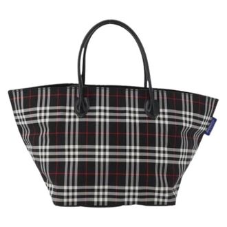Burberry Pre-owned Tote Bags, female, Black, Size: ONE SIZE Pre-owned Nova check handbag