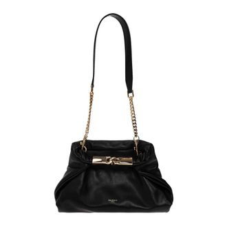 Balmain Dinner at 8 Kleine Leren Tas - Dames - Schoudertassen - Zwart - ONE Size - Leer - Tassen