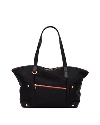 Hammitt Hammitt Zoe Tote Black Nylon Gold Red Zip