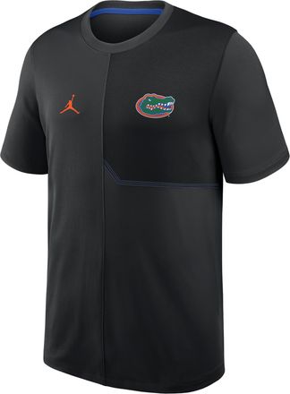 Nike Jordan Mens Florida Sideline Coach Jordan Brand Dri-FIT College Top in Black | 0JB208HZUFN-GQK