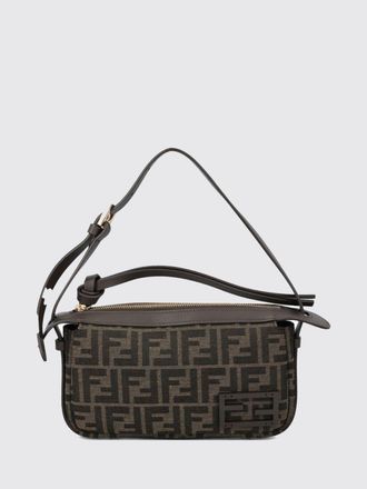Fendi Mini borsa a spalla in tessuto tecnico con monogram FF jacquard