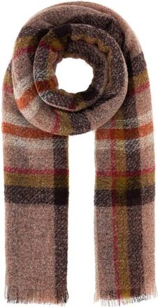 S&eacute;fr Geborduurde Sjaal van Alpaca-Mix - Heren - Wintersjaals - Veelkleurig - ONE Size - Leer - Accessoires