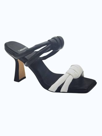 Carrano Womens Patty Slide Heel In Black/white