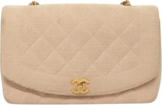 Chanel Pre-owned Vintage Diana Flap Bag - Dames - Vintage Schoudertas - Beige - ONE Size - Vintage