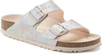 Birkenstock Womens Arizona Sandals In Iridescent Light Rose