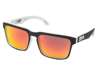 Spy Helm Plastic Frame Fashion Sunglasses Whitewall/Happy Gray/Green/Red Spectra, Grilamid Frames/Polycarbonate