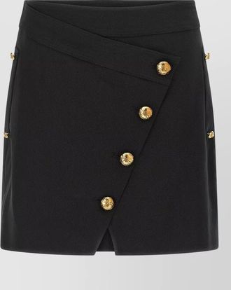 Elisabetta Franchi asymmetric denim skirt