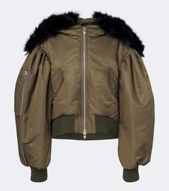 Simone Rocha Chaqueta bomber acolchada con capucha