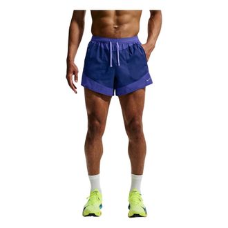 Nike Stride Plus 5 Brief-Lined Hardloopshorts - Heren - Sport - Blauw - Maat: L Spandex