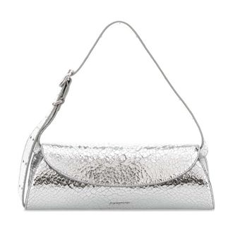 Jil Sander Shoulder Bags, female, Gray, Size: ONE SIZE Cannolo Small Crossbody Bag