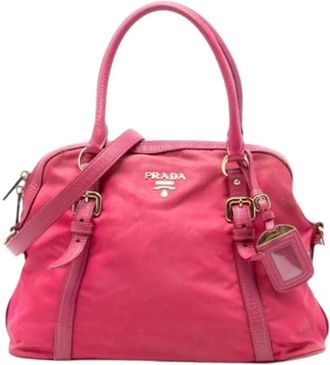 Prada Pre-owned Handbags, female, Pink, Size: ONE SIZE Pre-owned Satchel