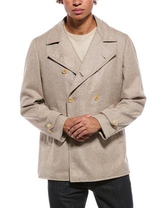 Isaia Cashmere Peacoat