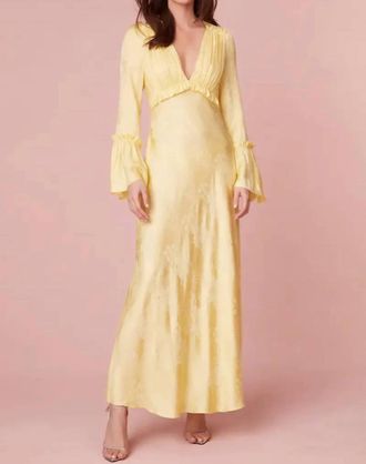LoveShackFancy Kalona Dress In Pastel Yellow