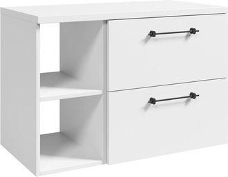 Badplaats Mueble De Lavabo Muro 90 Cm - Blanco - Mueble De Ba&ntilde;o Con Encime