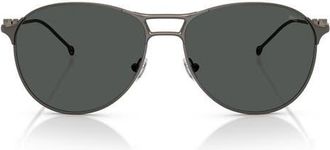 Diesel 58mm Phantos Sunglasses in Matte Gun Metal /Dark Grey at Nordstrom