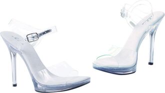 Ellie Shoes Womens 502 Brook Clear Dress Sandal, Clear, 9 M US