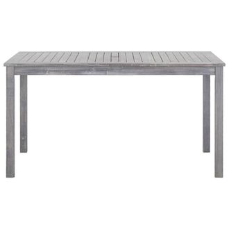 Berkfield Home Durable 5 Piece Outdoor Dining Set Grey Solid Acacia Wood