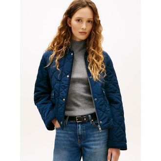 Tommy Hilfiger Kort gewatteerd jack met polokraag