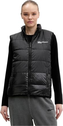 Karl Lagerfeld Gilet Piumino Reversibile - - Jackets - Donna - Nero - S
