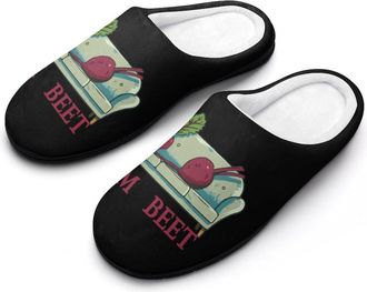 Generic Vegetable Im Beet Beat Mens Slippers Comfortable And Non-slip Cotton Slipper Shoe for House
