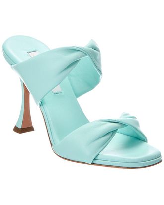 Aquazzura Twist 95 Leather Sandal