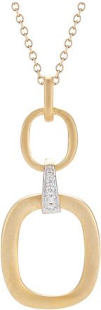 I.Reiss Company 14K Two-Tone 0.05 Ct. Tw. Diamond Link Necklace