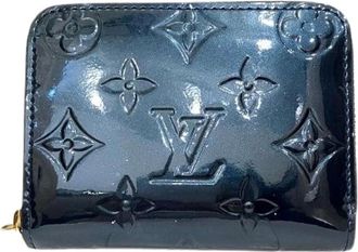 Louis Vuitton Pre-owned Wallets, female, Blue, Size: ONE SIZE Pre-owned Zippy Coin Purse Monogram Vernis Coin Case
