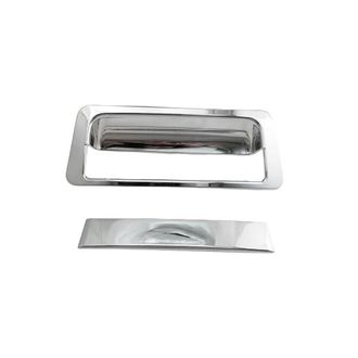 OEM Embellecedor Cromado Para La Tapa Del Portavasos Del Manillar Trasero De La Frontier Navara D40 2007-2013 (tipo Adhesivo)