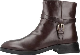 Geox Tormalina Enkellaarzen - Dames - Enkellaarsjes - Rood - 39 EU - Schoenen