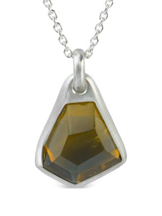 Parts Of Four sterling silver Halos citrine geometric pendant necklace